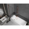 Mexen Next L vanniklapp 1-tiivaline 50 x 150 cm, triibuline, roosa kuld - 895-050-000-03-09-60