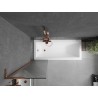 Mexen Next L vanniklapp 1-tiivaline 50 x 150 cm, triibuline, roosa kuld - 895-050-000-03-09-60
