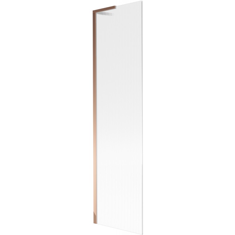Mexen Next L badwand 1-delig 50 x 150 cm, strepen, roze goud - 895-050-000-03-09-60