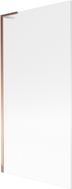 Mexen Next L vannituba paravann 1-paneel 90 x 150 cm, triibuline, roosa kuld - 895-090-000-03-09-60