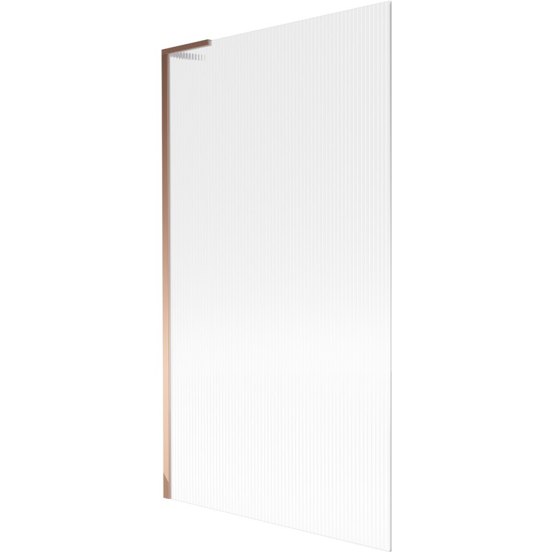 Mexen Next L douchewand 1-delig 100 x 150 cm, strepen, roze goud - 895-100-000-03-09-60