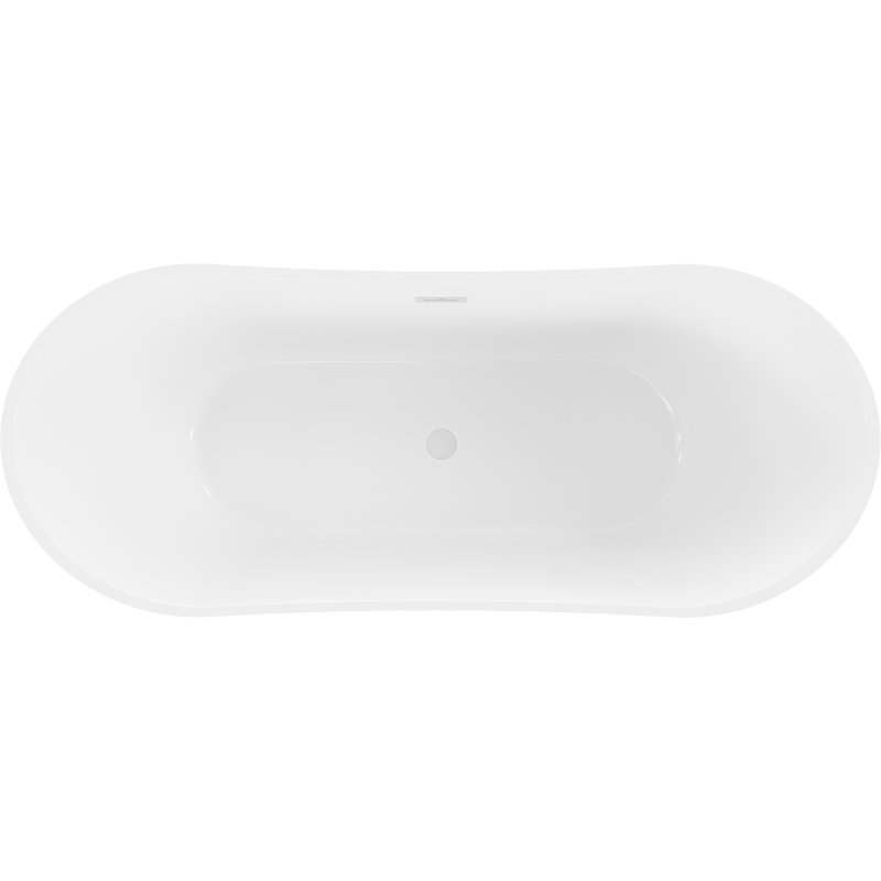 Mexen Celia freestanding bathtub 170 x 75 cm, white, white overflow - 52331707500-20