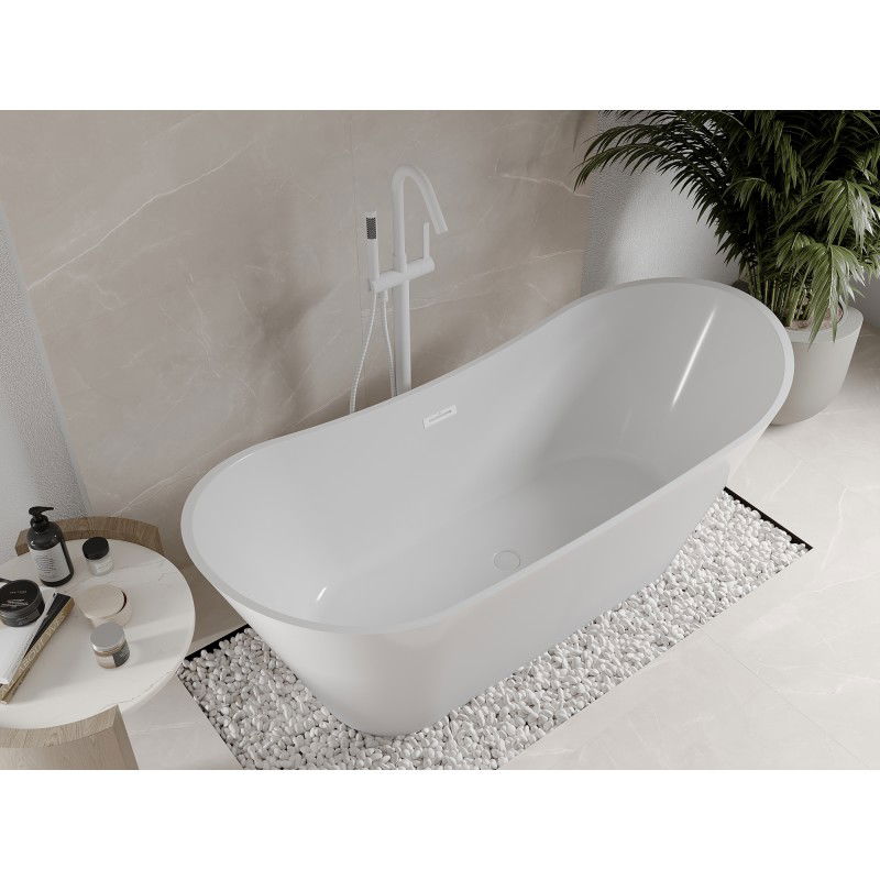 Mexen Celia vasca da bagno indipendente 170 x 75 cm, bianca, troppo pieno bianco - 52331707500-20