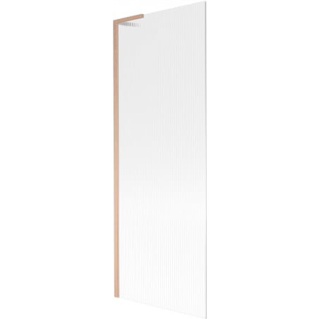 Mexen Next L Badewannenfaltwand 1-flügelig 70 x 150 cm, Rillen, gebürstetes Kupfer - 895-070-000-03-09-65
