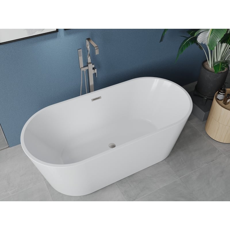 Mexen Luna vanni vaba 150 x 75 cm, valge, nikkel hari - 52031507500-97
