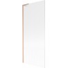 Mexen Next L paravan za kadu s jednim krilom 80 x 150 cm, pruge, brušeni bakar - 895-080-000-03-09-65