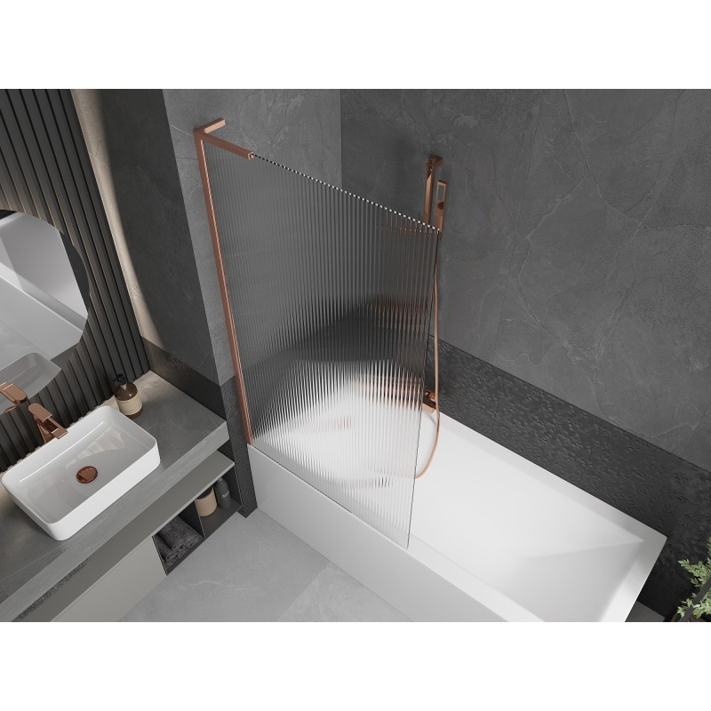 Mexen Next L vannisein 1-osaline 90 x 150 cm, triibuline, harjatud vask - 895-090-000-03-09-65