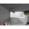 Mexen Next L vannisein 1-osaline 90 x 150 cm, triibuline, harjatud vask - 895-090-000-03-09-65