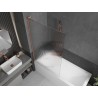 Mexen Next L vannituba ekraan 1-leheline 100 x 150 cm, triibud, harjatud vask - 895-100-000-03-09-65