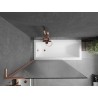 Mexen Next L vannituba ekraan 1-leheline 100 x 150 cm, triibud, harjatud vask - 895-100-000-03-09-65