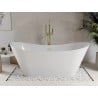 Mexen Celia freestanding bath 170 x 75 cm, white, brushed gold overflow - 52331707500-55