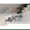 Mexen Celia freistehende Badewanne 170 x 75 cm, weiß, gebürsteter Messingüberlauf - 52331707500-65