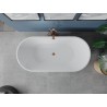 Mexen Luna vaba-seisev vann 170 x 80 cm, valge, ülevool roosa kuld - 52031708000-60