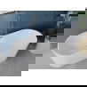 Mexen Luna vrijstaande badkuip 180 x 80 cm, wit, overloop gun metal - 52031808000-95