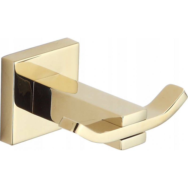 Mexen Vane dubbele handdoekhaak, goud - 7020935-50
