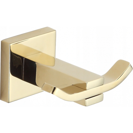 Mexen Vane dubbele handdoekhaak, goud - 7020935-50