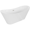 Mexen Celia 170 x 75 cm Freestanding Bathtub, White, Brushed Nickel Overflow - 52331707500-97