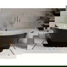 Mexen Celia vrijstaande badkuip 170 x 75 cm, wit/zwart, chroom overloop - 52331707575-01