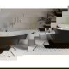 Mexen Celia vrijstaande badkuip 170 x 75 cm, wit/zwart, overloop goud geborsteld - 52331707575-55