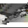 Mexen Next L Badewannenfalttür 1-flügelig 60 x 150 cm, Streifen, Gun Gray gebürstet - 895-060-000-03-09-66