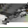 Mexen Next L Badewannenfaltwand 1-flügelig 70 x 150 cm, Streifen, gebürstet in Gun Gray - 895-070-000-03-09-66