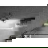 Mexen Next L Badewannenfaltwand 1-flügelig 70 x 150 cm, Streifen, gebürstet in Gun Gray - 895-070-000-03-09-66