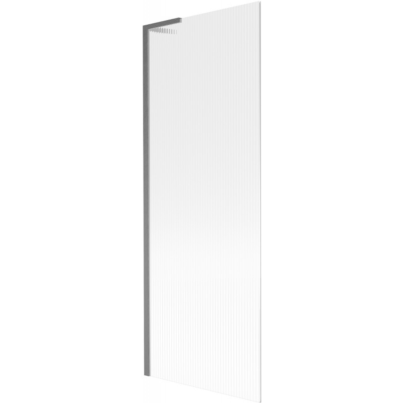 Mexen Next L Badewannenfaltwand 1-flügelig 70 x 150 cm, Streifen, gebürstet in Gun Gray - 895-070-000-03-09-66