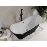 Mexen Celia freestanding bath 170 x 75 cm, white/black, black overflow - 52331707575-70