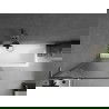 Mexen Next L Badewannen-Faltwand 1-flügelig 80 x 150 cm, Streifen, gun grau gebürstet - 895-080-000-03-09-66