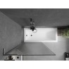 Mexen Next L 1-krilna tuš paravana 90 x 150 cm, pruge, četkani gun gray - 895-090-000-03-09-66
