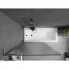 Mexen Next L 1-krilni tuš paravan 100 x 150 cm, pruge, brušeni gun gray - 895-100-000-03-09-66