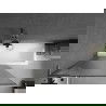 Mexen Next L badwand scherm 1-delig 100 x 150 cm, strepen, gepolijst kanon grijs - 895-100-000-03-09-66