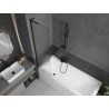 Mexen Next L vanniparavann 1-paneelne 50 x 150 cm, triibuline, must - 895-050-000-03-09-70