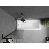 Mexen Next L vanniparavann 1-paneelne 50 x 150 cm, triibuline, must - 895-050-000-03-09-70