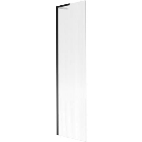 Mexen Next L Badewannen-Faltwand 1-flügelig 50 x 150 cm, Streifen, schwarz - 895-050-000-03-09-70