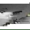 Mexen Next L Badewannenabtrennung 1-flügelig 60 x 150 cm, Streifen, schwarz - 895-060-000-03-09-70