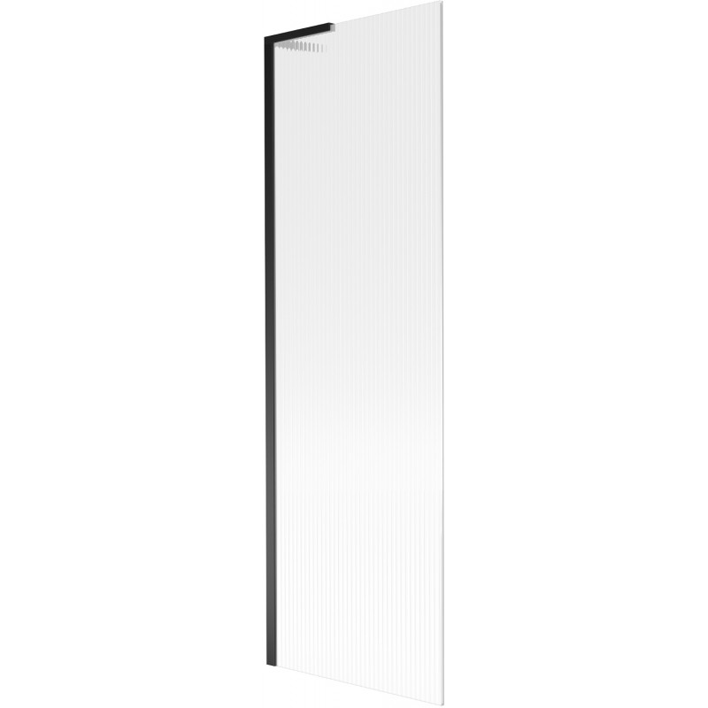 Mexen Next L Badewannenabtrennung 1-flügelig 60 x 150 cm, Streifen, schwarz - 895-060-000-03-09-70