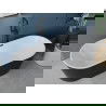 Mexen Luna vrijstaande badkuip 150 x 75 cm, wit/zwart, zwarte overloop - 52031507575-70