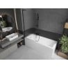 Mexen Next L paroi de baignoire 1 volet 80 x 150 cm, rayures, noir - 895-080-000-03-09-70