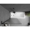 Mexen Next L vannitoaparavaan, 1-ukseline, 80 x 150 cm, triibuline, must - 895-080-000-03-09-70