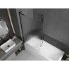 Mexen Next L vannisein 1-tiivaline 90 x 150 cm, triibuline, must - 895-090-000-03-09-70