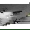 Mexen Next L Badewannenabtrennung 1-flügelig 90 x 150 cm, Streifen, schwarz - 895-090-000-03-09-70