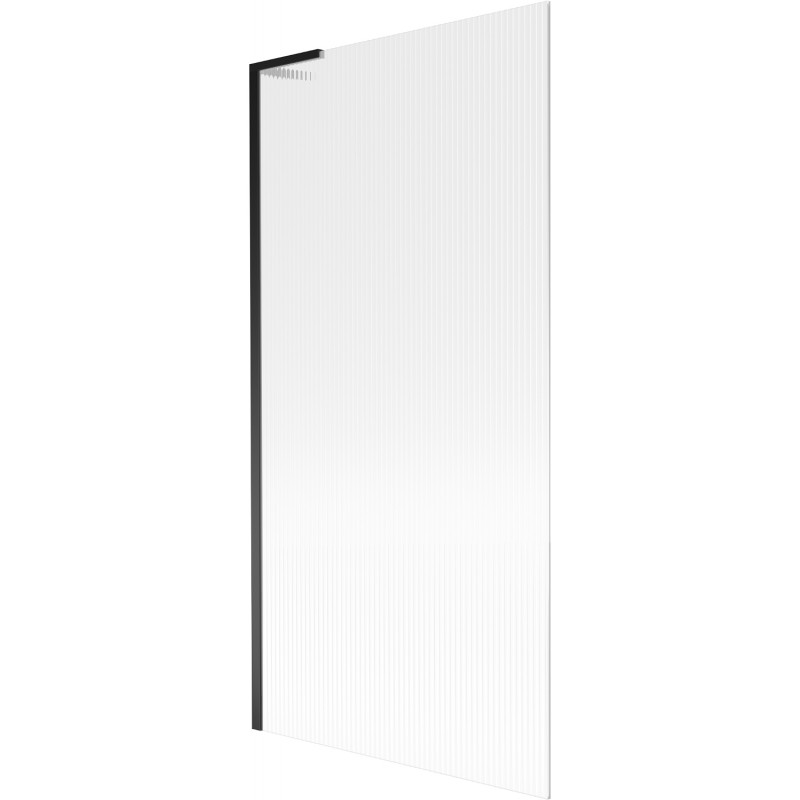Mexen Next L Badewannenabtrennung 1-flügelig 90 x 150 cm, Streifen, schwarz - 895-090-000-03-09-70