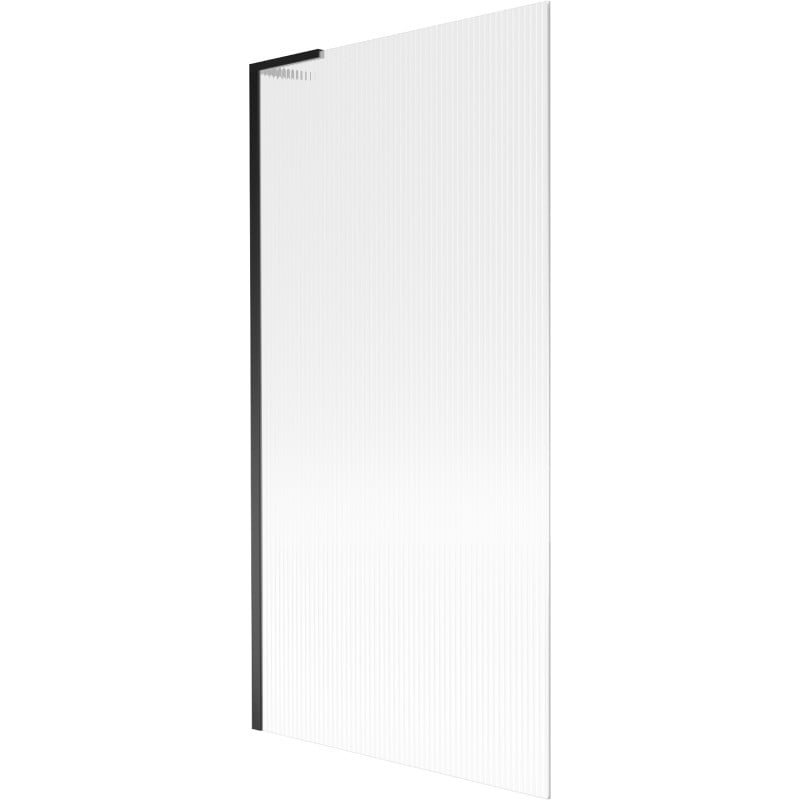 Mexen Next L yksiovinen suihkuseinä 90 x 150 cm, raidallinen, musta - 895-090-000-03-09-70