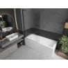 Mexen Next L paroi de baignoire 1-volet 100 x 150 cm, rayures, noir - 895-100-000-03-09-70