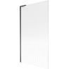 Mexen Next L vannitoa vahesein 1-klapp 100 x 150 cm, triibuline, must - 895-100-000-03-09-70