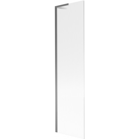 Mexen Next L paroi de baignoire 1-volet 50 x 150 cm, rayures, gun metal - 895-050-000-03-09-95