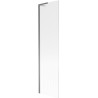 Mexen Next L jednokrilni paravan za kadu 50 x 150 cm, pruge, gun metal - 895-050-000-03-09-95