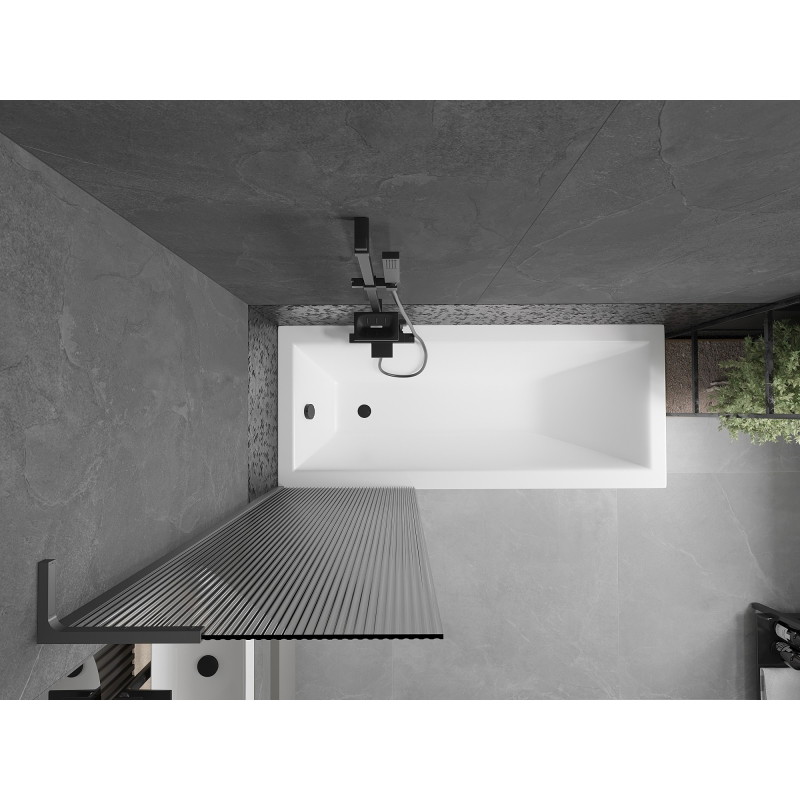 Mexen Next L vanni ekraan, 1-tiivaline, 60 x 150 cm, triibuline, gun metal - 895-060-000-03-09-95