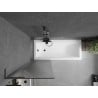 Mexen Next L vanni ekraan, 1-tiivaline, 60 x 150 cm, triibuline, gun metal - 895-060-000-03-09-95